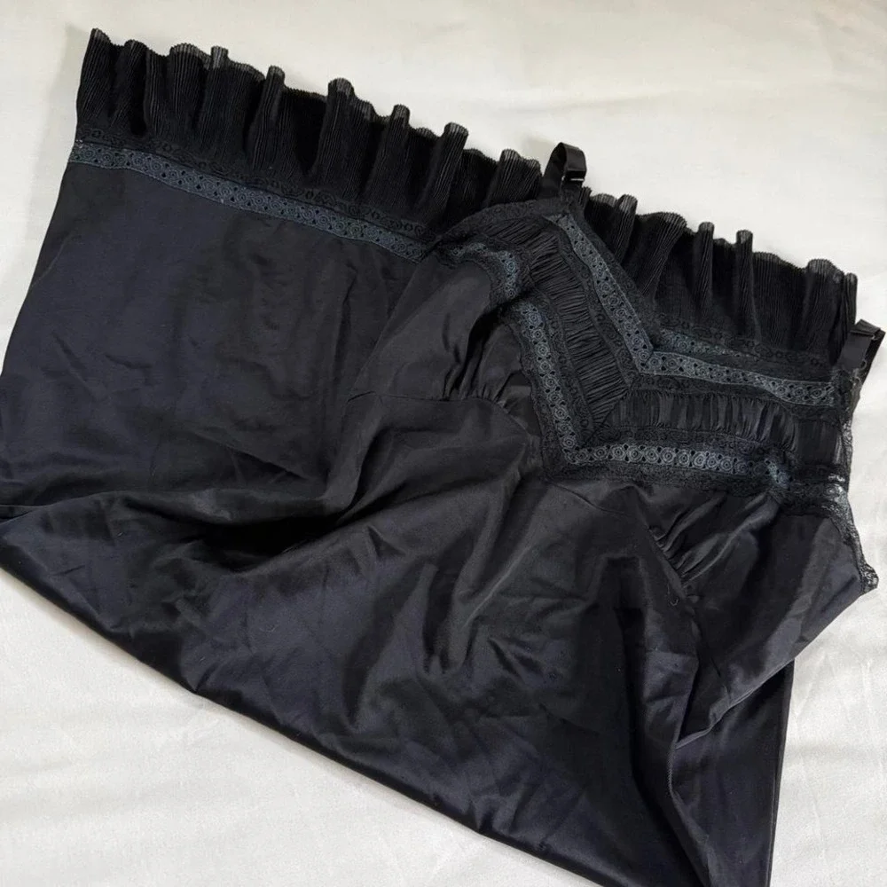 black lace midi dress  90s black embellished midi dress fits like a medium - Picture 5 of 5